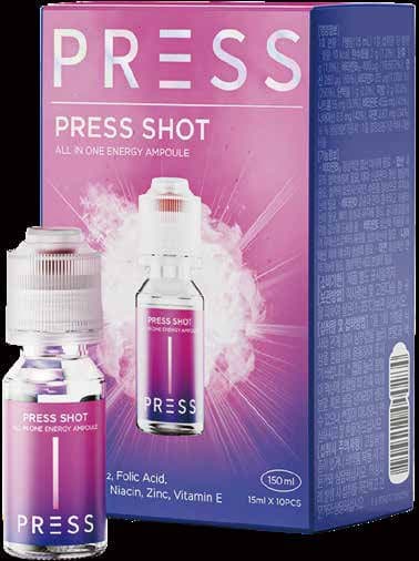 Press Shot box and bottle
